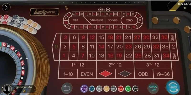 Game Roulette tại Luck8 siêu thú vị