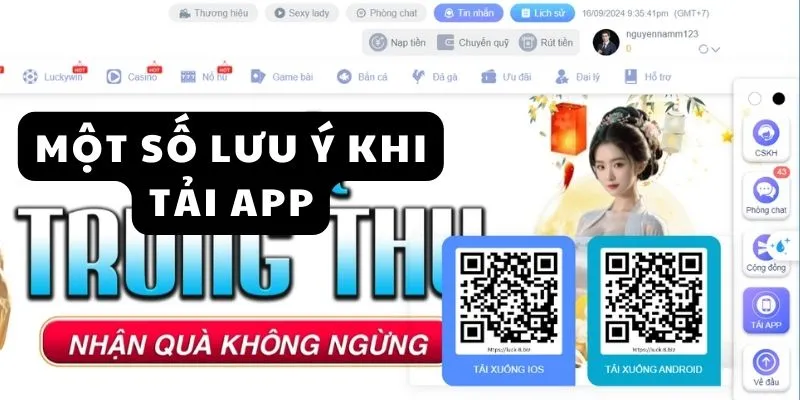 Một số lưu ý để tải app Luck8 thành công